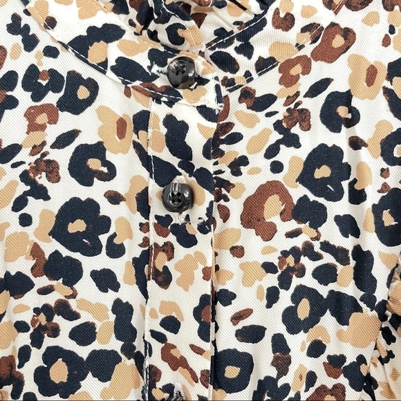 NWT Anthropologie Leopard Prints Button-down Shirt - Picture 10 of 10